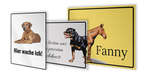 Tierschilder für jeden Geschmack – von klassisch bis modern